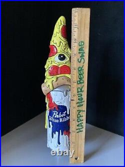 Pabst Blue Ribbon PBR Art Series Pizza Slice Beer Tap Handle Bar