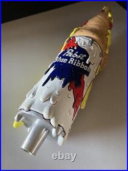 Pabst Blue Ribbon PBR Art Series Pizza Slice Beer Tap Handle Bar