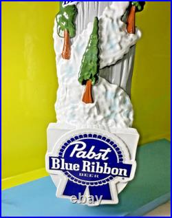 Pabst Blue Ribbon PBR BEER Tap Handle 12 SKI BREWSKI Mountain Snow Skiing NEW