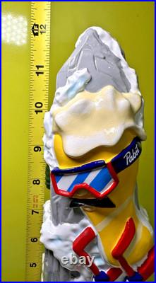 Pabst Blue Ribbon PBR BEER Tap Handle 12 SKI BREWSKI Mountain Snow Skiing NEW