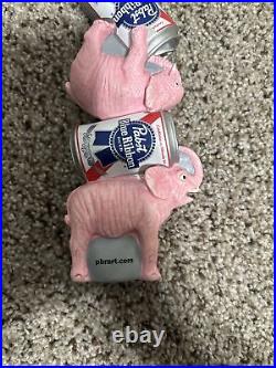Pabst Blue Ribbon PBR Pink Elephants PBRart Beer Tap Handle Rare
