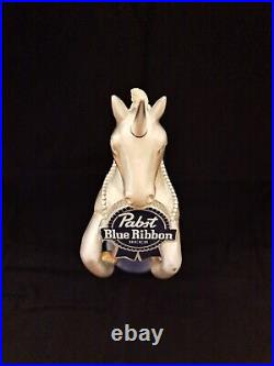 Pabst Blue Ribbon PBR Silver Unicorn Beer Tap Handle