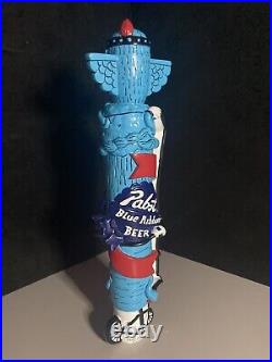 Pabst Blue Ribbon PBR Totem Pole Craft Beer Tap Handle Bar Lot