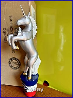 Pabst Blue Ribbon PBR Unicorn BEER Tap Handle NEW in BOX 11