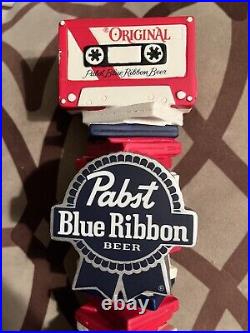 Pabst blue ribbon Cassette original beer tap handle never used beautiful