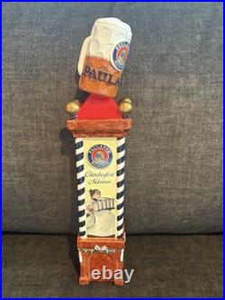 Paulaner Oktoberfest Mantle Tower Giant Stein Draft Beer Tap Handle Germany Lqqk