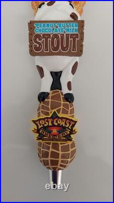 Peanut Butter Chocolate Milk Stout LOST COAST BREWERY Beer Keg Handle USED
