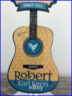 Pedernales Robert Earl Keen Honey Pils Guitar Rock N Roll Rare Beer Tap Handle