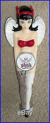 Phuk Brewing Figural Beer Tap Handle Rare Sexy Angel Devil Woman Brand New