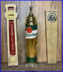 Pilsner Urquell, Cigar City Brewing, & Palm City Draft Brewing Beer Tap Handles