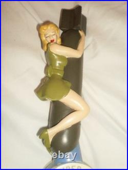 Pin Up Bomber Girl Craft Beer Tap Handle Props Craft Brewery 11.5'' Tall