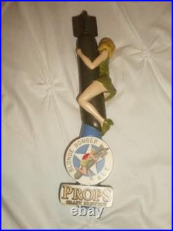 Pin Up Bomber Girl Craft Beer Tap Handle Props Craft Brewery 11.5'' Tall
