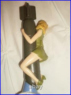 Pin Up Bomber Girl Craft Beer Tap Handle Props Craft Brewery 11.5'' Tall