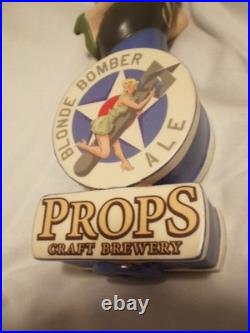 Pin Up Bomber Girl Craft Beer Tap Handle Props Craft Brewery 11.5'' Tall