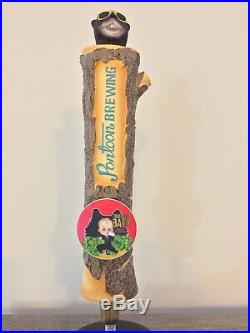 Pontoon Brewing Sunshine Daydream Shady Otter Beaver Log Figural Beer Tap Handle