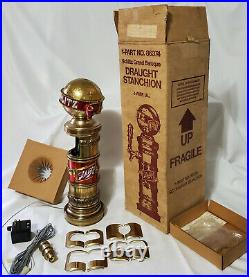 RARE 1973 New In Box SCHLITZ Beer 19 Lighted GLOBE Draught Stanchion Tap Handle