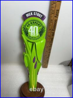 RARE 40 ARPENT BREWING MILK STOUT SWAMP GRASS Draft beer tap handle. LOUISIANA