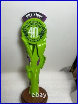 RARE 40 ARPENT BREWING MILK STOUT SWAMP GRASS Draft beer tap handle. LOUISIANA