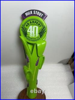 RARE 40 ARPENT BREWING MILK STOUT SWAMP GRASS Draft beer tap handle. LOUISIANA