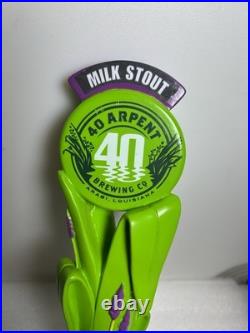 RARE 40 ARPENT BREWING MILK STOUT SWAMP GRASS Draft beer tap handle. LOUISIANA RARE 40 ARPENT BREWING MILK STOUT SWAMP GRASS Draft beer tap handle. LOUISIANA