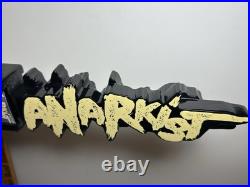 RARE ANARKIST BREWING EUROPEAN HAZE SAY IT LOUD Draft beer tap handle. DENMARK