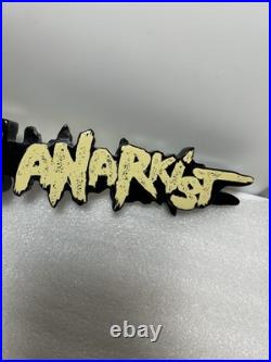 RARE ANARKIST BREWING EUROPEAN HAZE SAY IT LOUD Draft beer tap handle. DENMARK