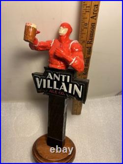 RARE ANTI-VILLAIN ALE CO. DAREDEVIL SUPERHERO draft beer tap handle RHODE ISLAND