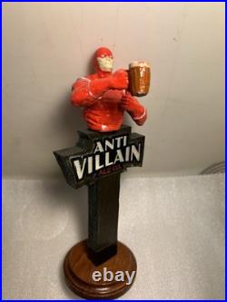 RARE ANTI-VILLAIN ALE CO. DAREDEVIL SUPERHERO draft beer tap handle RHODE ISLAND
