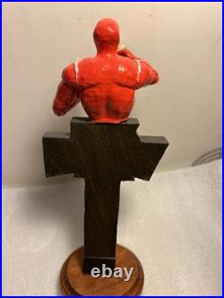RARE ANTI-VILLAIN ALE CO. DAREDEVIL SUPERHERO draft beer tap handle RHODE ISLAND