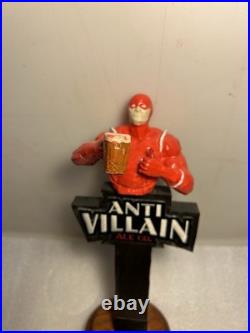 RARE ANTI-VILLAIN ALE CO. DAREDEVIL SUPERHERO draft beer tap handle RHODE ISLAND
