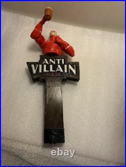 RARE ANTI-VILLAIN ALE CO. DAREDEVIL SUPERHERO draft beer tap handle RHODE ISLAND