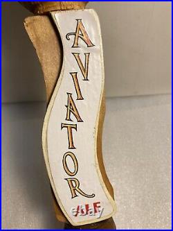 RARE AVIATOR BREWING AVIATOR AMBER ALE FIGHTER PILOT beer tap handle. WASHINGTON