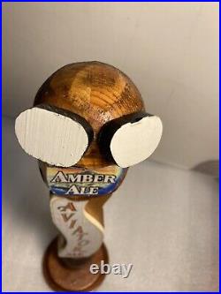 RARE AVIATOR BREWING AVIATOR AMBER ALE FIGHTER PILOT beer tap handle. WASHINGTON