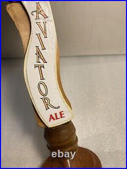 RARE AVIATOR BREWING AVIATOR AMBER ALE FIGHTER PILOT beer tap handle. WASHINGTON