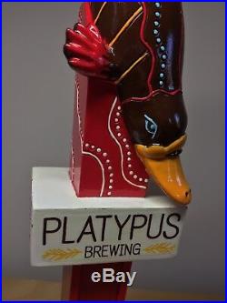 RARE Artsy Platypus (Beaver, Otter, Seal) Brewing Brew Beer Tap Handle