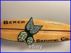 RARE BEACH BREWING TIGER SHARK RED ALE SURFBOARD draft beer tap handle. VIRGINIA