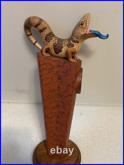 RARE. BLUE TONGUE BREWING BLUE TONGUE LIZARD draft beer tap handle. AUSTRALIA
