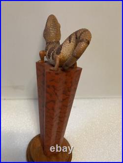RARE. BLUE TONGUE BREWING BLUE TONGUE LIZARD draft beer tap handle. AUSTRALIA