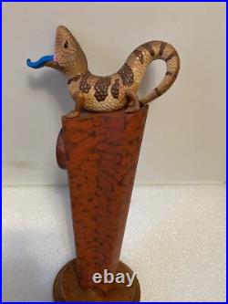 RARE. BLUE TONGUE BREWING BLUE TONGUE LIZARD draft beer tap handle. AUSTRALIA