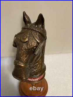 RARE BUDWEISER CLYDESDALE HORSE HEAD draft beer tap handle. ST. LOUIS, MISSOURI