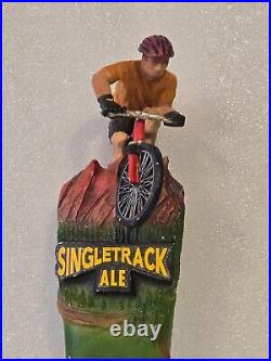 RARE Beauty Singletrack Ale Off Road Bicycle Cyclist BMX Draft Beer Tap Handle