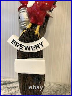 RARE Closed Brewery Peckerhead Woodpecker Bird IPA Pale Ale Rare Beer Tap Handle