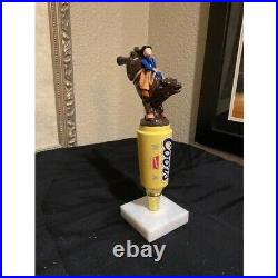 RARE! Coors Banquet Bull Riding Rodeo Beer Tap Handle