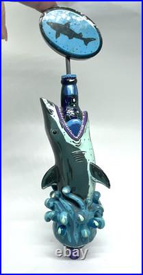 RARE Dogfish Head Great White Shark Uber Series Beer Tap Handle Limited Ed AS IS