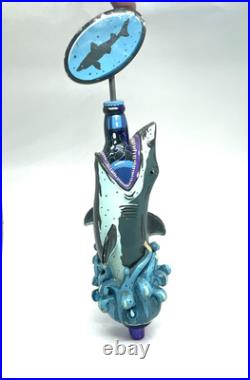 RARE Dogfish Head Great White Shark Uber Series Beer Tap Handle Limited Ed AS IS