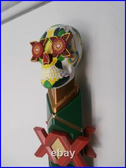 RARE Dos Equis Lager Especial Dia De Los Muertos MALE Skull Beer Tap Handle