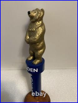RARE. GOLDEN PACIFIC GOLDEN BEAR LAGER draft beer tap handle. CALIFORNIA