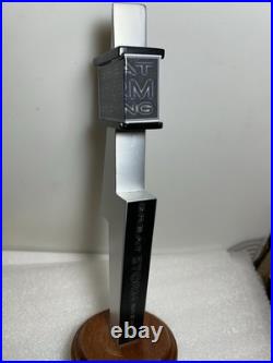 RARE GREAT STORM BREWING SILVER LIGHTNING WIT Draft beer tap handle. COLORADO