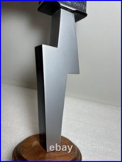 RARE GREAT STORM BREWING SILVER LIGHTNING WIT Draft beer tap handle. COLORADO