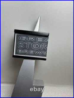 RARE GREAT STORM BREWING SILVER LIGHTNING WIT Draft beer tap handle. COLORADO